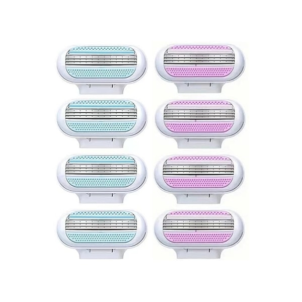 Rakset för Kvinnor - Handtag och 8 Rakblad, Kompatibel med Gillette Venus Blå