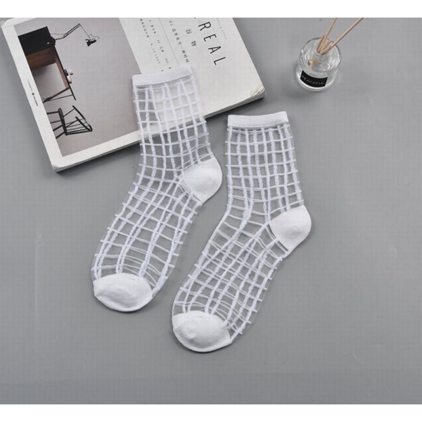 Gjennomsiktige sokker White one size