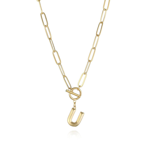 Ketju kirjaimella A-Z Gold one size