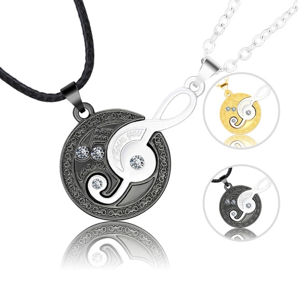 Vennskapskjede "Music Note" - Elegant og unikt design Black one size