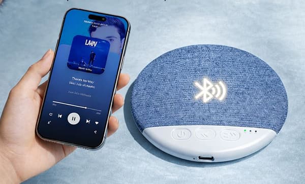 Bluetooth Søvnhøyttaler med White Noise og Timer Grey