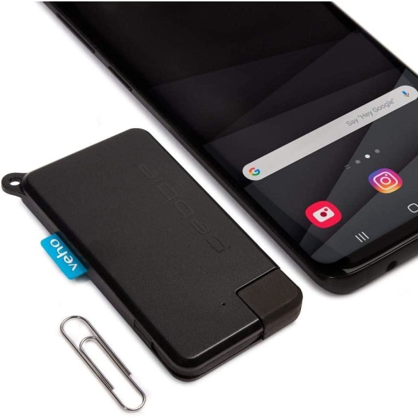 Veho Pebble Pokket 900mah includes adapter for your iphone Black one size