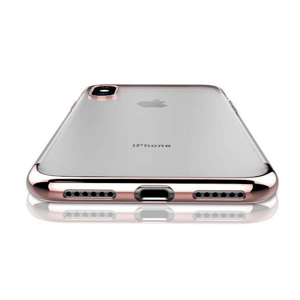 Galvaniseret TPU -etui iPhone Xs Max med 2 skærmbeskyttere. Red