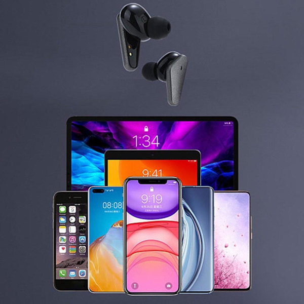 Bluetooth vandtætte trådløse TWS touch hovedtelefoner H580 Black one size