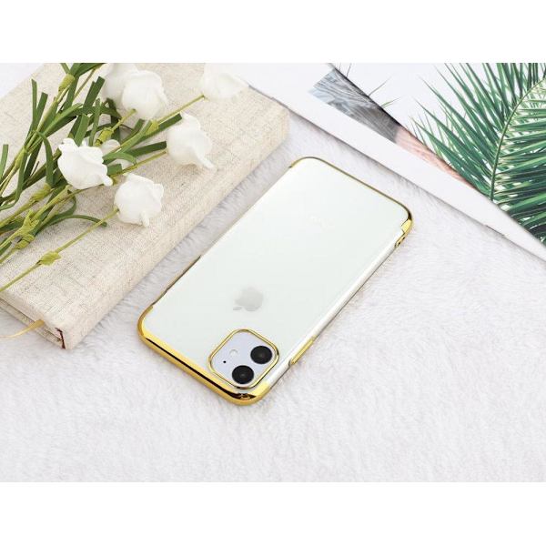 Galvanoitu TPU case iPhone 12 mini, 2 näytönsuojaa. Gold