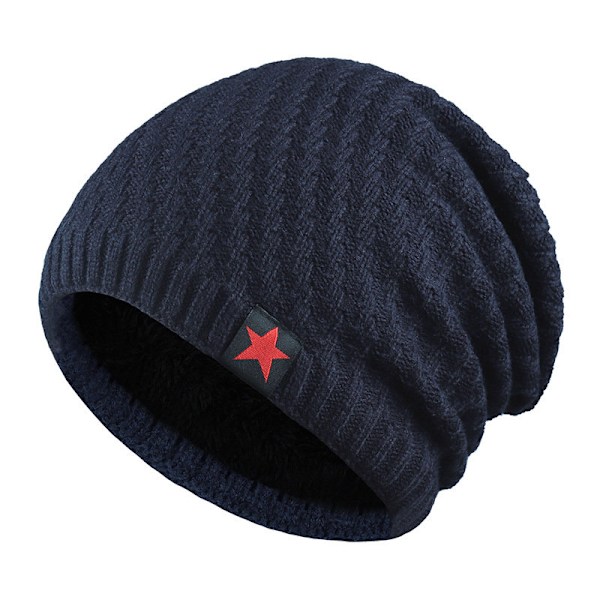 Stjernehatt for menn og kvinner Marine blue one size