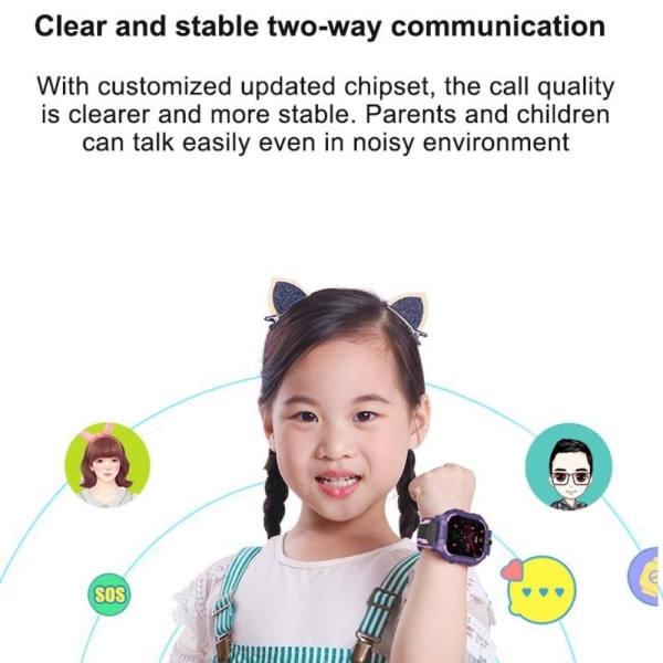 Børns Vandtætte Smartwatch med Kamera Blue