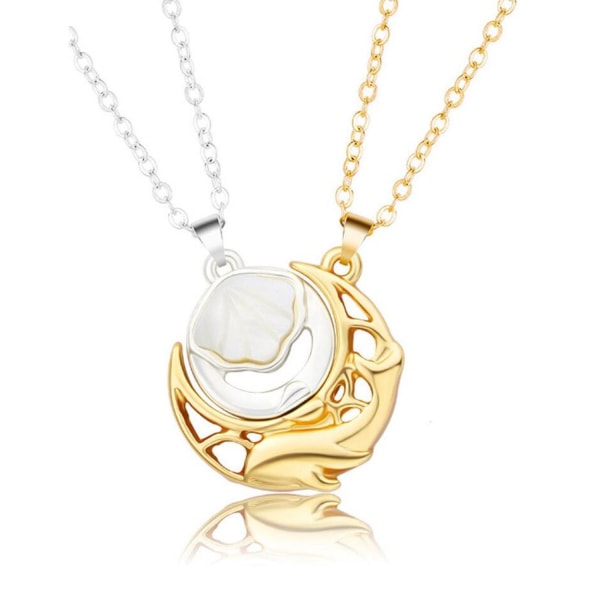 Vennskapssmykke "Whale and Shell" - Elegant og trendy design Gold one size