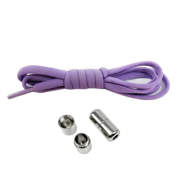 Drej spænde Lazy snørebånd Purple one size