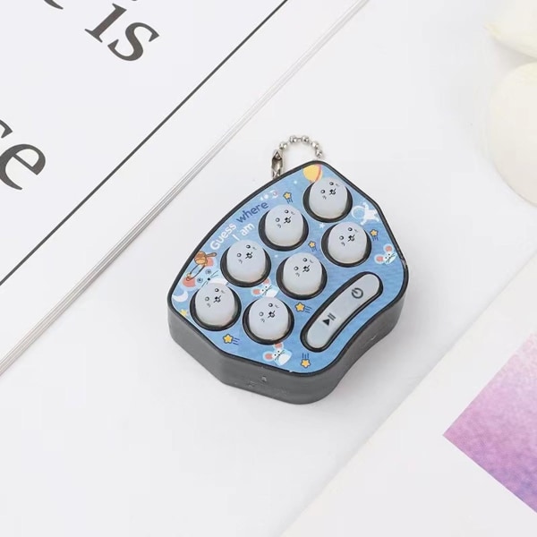 Bærbar håndholdt Whack-a-mole spilkonsol Black one size