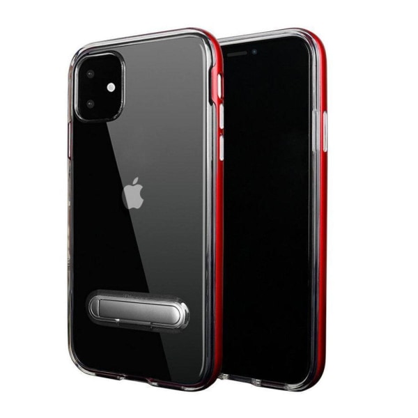 TPU -etui med telefonholder + to skærmbeskyttere iPhone 12 Mini Red