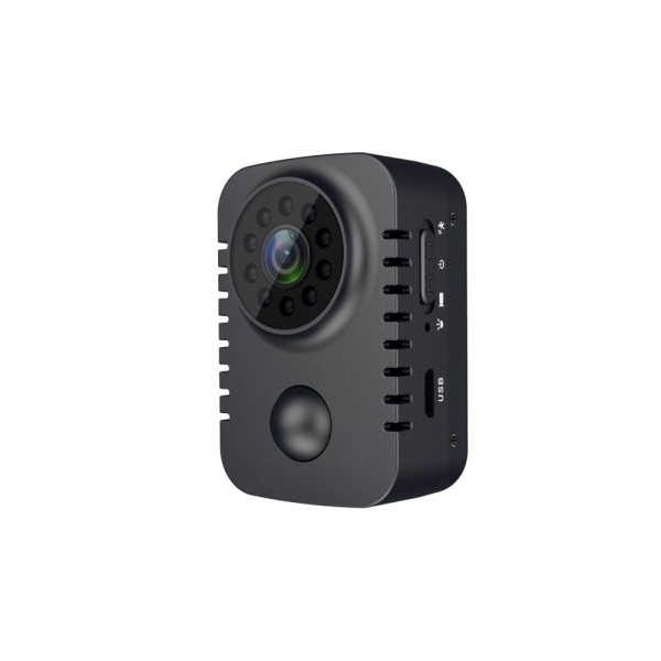 Mini Spy Kamera 1080P - Diskret Övervakning & Nattsyn Svart