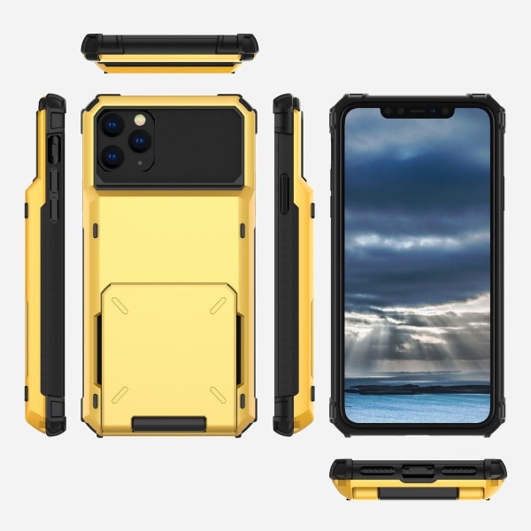 Shockproof Rugged Case Cover till Iphone 12/12Pro Gul