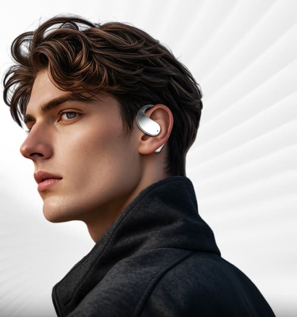 TWS Earbuds med AI-Översättning & 60H Batteritid Svart