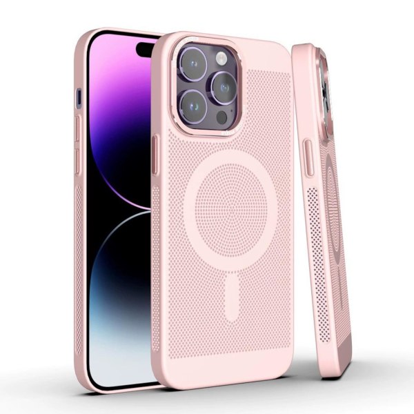 MagSafe Skal med Netventilation til iPhone Pink 14 Pro Max