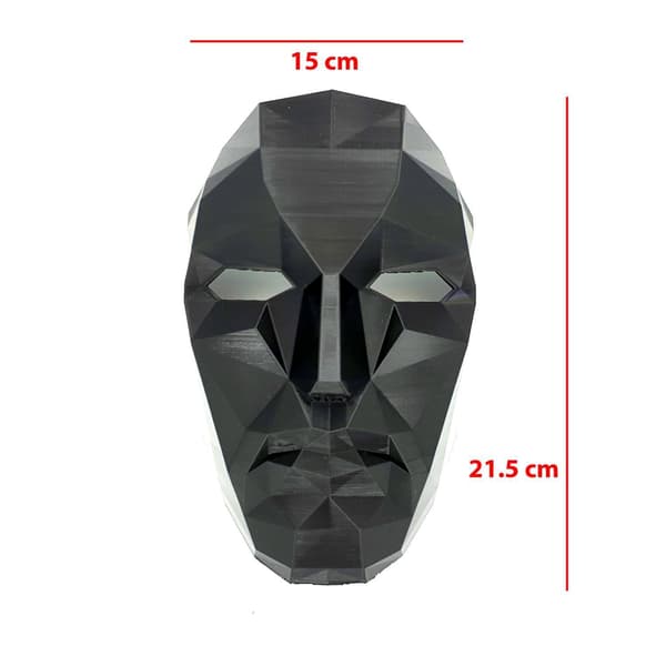 Squid Game Front Man Boss cosplay Halloween-naamio Musta Black L