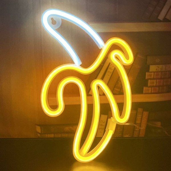 Bananas LED Neon Sign - Gift for Kid - Decorative Hanging Lamp, for Home, Bedroom, Bar, Restaurant, Christmas, Birthday Party, Gift, Wall De