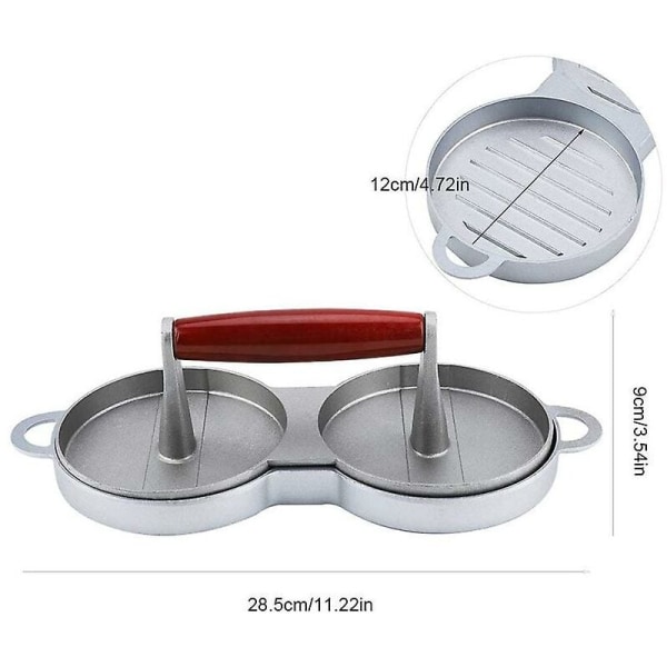 Slot Press Aluminum Round Hamburger Press Beef Maker Metal Cooking Tool Meat Beef Press