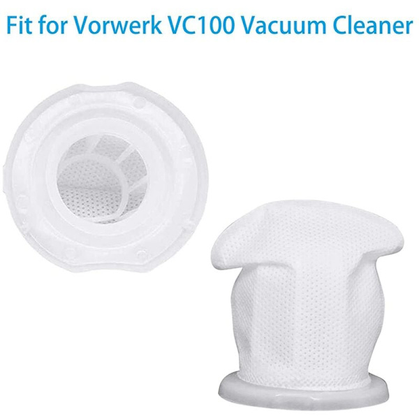 Set med 6 ersättningsfilter kompatibla med Kobold VC100 sladdlös handdammsugare