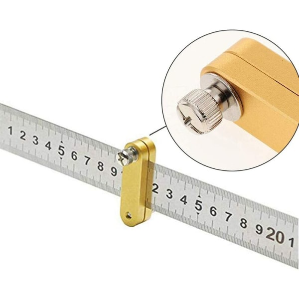 Ruler Positioning Block, Woodworking Parallel Line Ruler, Locator Marker Ruler, for Fixed Block Positioning Scraper