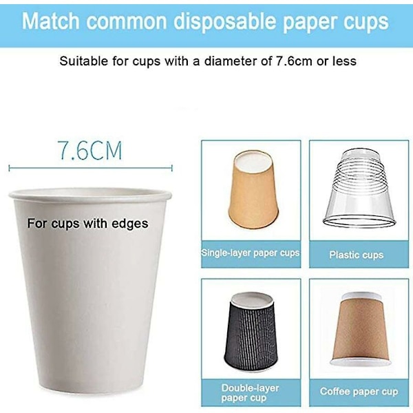 Vattenkoppdispenser väggmonterad plast drickare papperskopp plastkoppseparator koppdispenser automatisk koppdroppe
