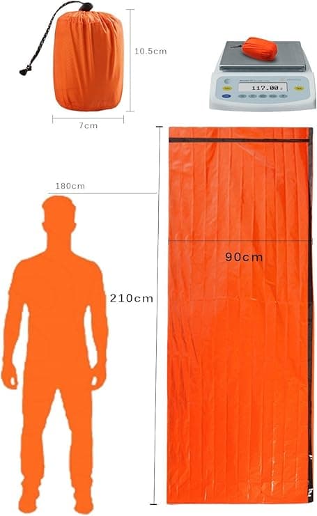 2-pack nöd-tält, portabel nödsovsäck