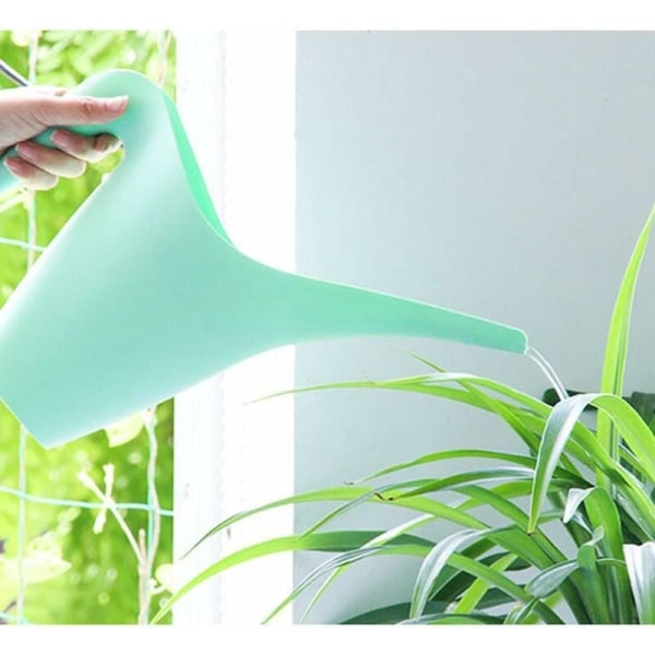 Watering Can (4 pieces), Matte, Volume 1 Liter, Plastic, Blue Green Pink Purple, Small Size, Garden Sprinkler Watering Cans for Office, Home