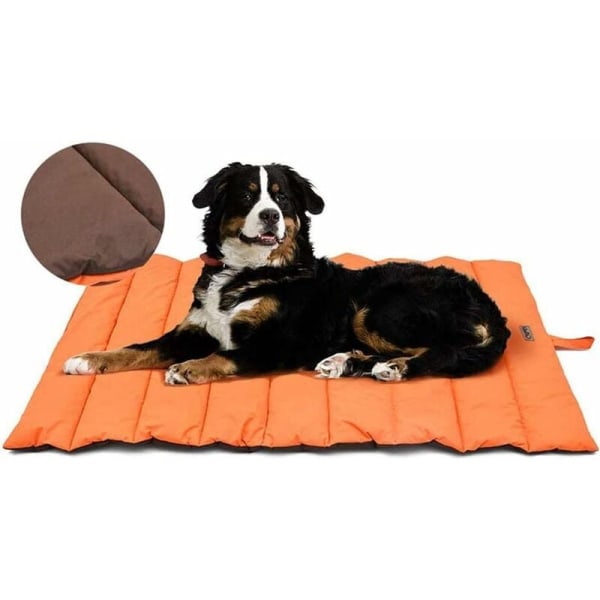 Vattentät hund- och kattmadrass, hopfällbar tvättbar stor hundmatta, sommarsängkudde för hund för husdjur (110 x 68 cm)