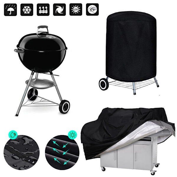 Barbecue-peite, raskas Oxford-kangas vedenpitävä ja pölytiivis ja UV-suojattu ulkogrillin peite, L（14561117）
