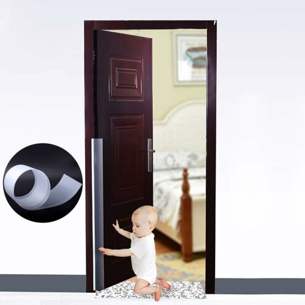 Anti-klem fingerbeskyttelse, dørhængselbeskytter Babysikker fingerklemmebeskytter Børnesikkert udstyr til hjemmet (17x120 cm)