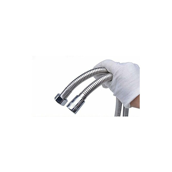 Bruseslange 1,5M Rustfrit Stål Anti-Twist Krom Bruseslange Brusetilbehør Universal Badeværelse Sanitetslange