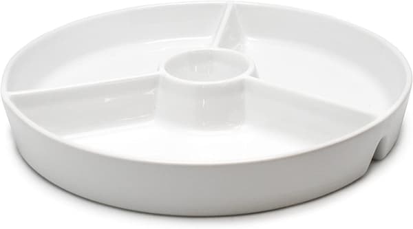 Snacksfat, Hvit, 19,5 x 19,5 x 3,5