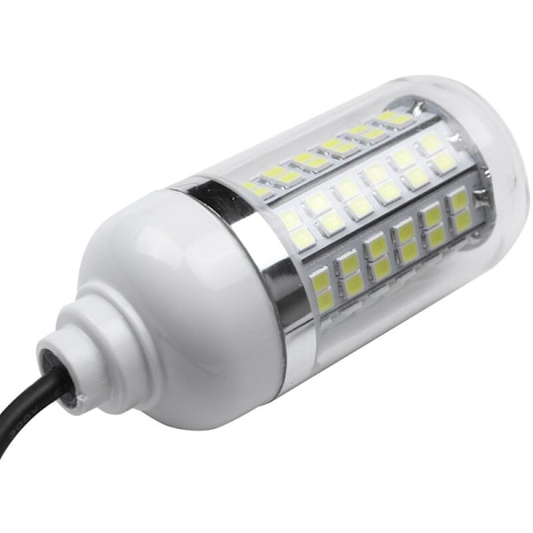 12V 15W Fiske lys 108 stk 2835 Led undervanns fiske lys lokkefisk fiskefinner lampe tiltrekker reker blekksprut krill (hvitt lys + hvitt)