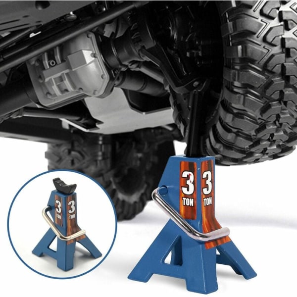 3 ton stege modell axel stativ lyft spärr tung rack fordon golv för TRX4 D90 CC01 RC blå