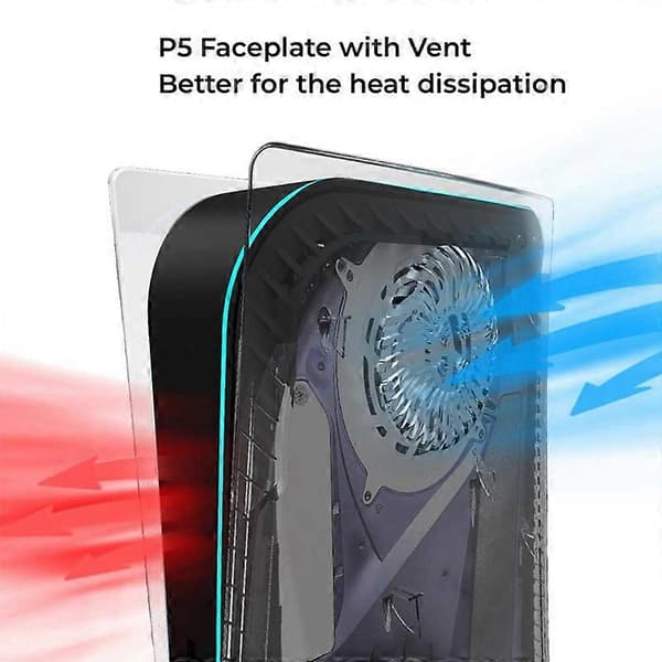 Deksel for Disc Edition Gjennomsiktig Frontplate Erstatningsdeksel