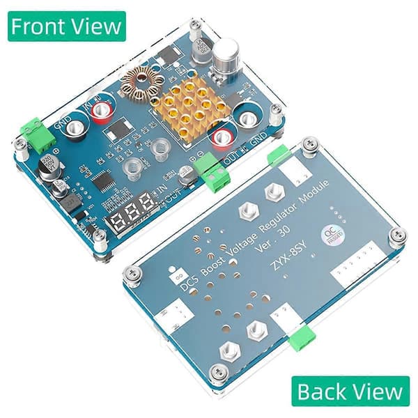 Ny Buck Converter, DC 5-32V til 5-45V 3A Justerbart Modul med Spændingsdisplay og Touch Sensor Switch