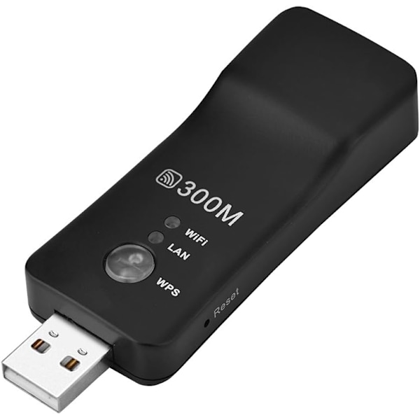 USB WiFi Repeater - Trådbunden/Trådlös AP för Smart TV - Högeffekts Hotspot-förlängare