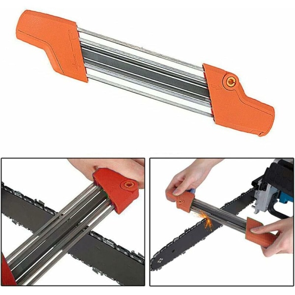 Kedjesågkedjeslipare, Träbearbetningskedjeslipverktyg, Kedjeslipverktygsersättning för Universal Chainsaw (4,8 mm) - Denuotop