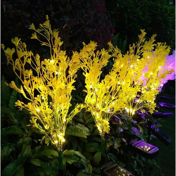 Aurinkolamppu LED-aurinkovalolamppu Puutarhavalo ulkona kukkien muotoinen valaistus