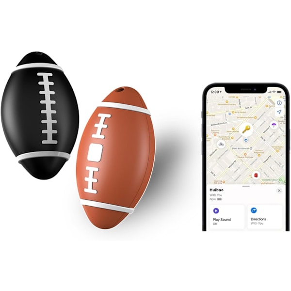 Air Tags 2-pack, Bluetooth-tracker som fungerar med Hitta-appen (endast iOS, inte för Android), IP67 vatten- och dammtålig, nyckelhittare och föremålslokaliserare för F