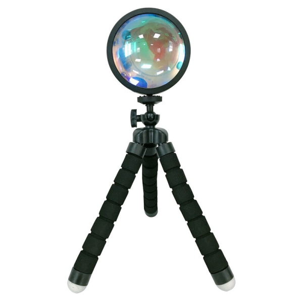 Flerfarget skiftende solnedgang lampeprojektor LED solnedgangsprojeksjonslampe bryterknapp og appkontroll 360 graders rotasjon solnedganglampe for soverom