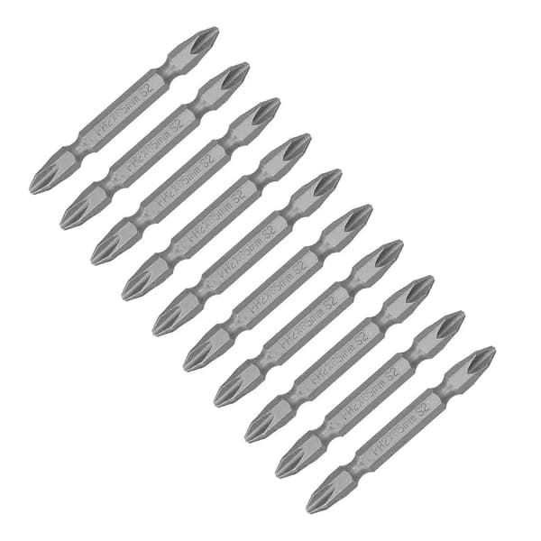 65mm PH2 Skrutrekkerbits Magnetisk Elektrisk Skrutrekkerhode S2 Dobbelthode Phillips Bit (Sandblåst)