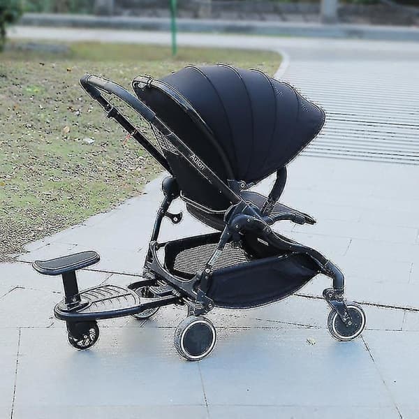 Universal 2-i-1 ståbrett for barnevogn med avtakbart sete Second Child Artefact Child Rider Stroller A