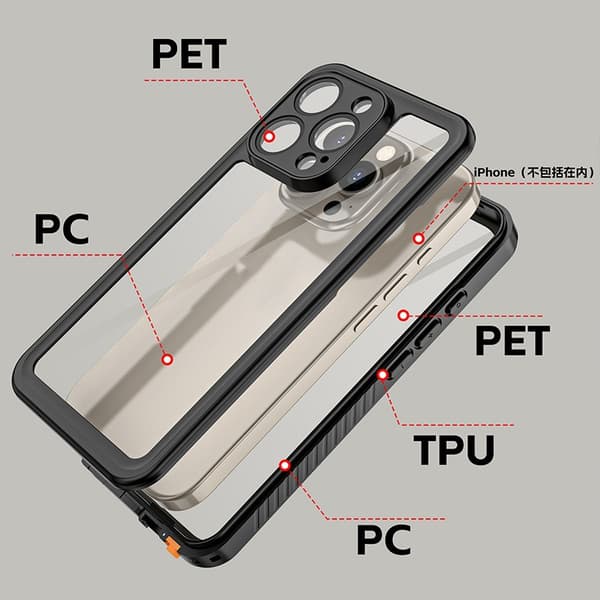Tech-Protect iPhone 11 Kotelo 360 IP68 Shellbox Musta