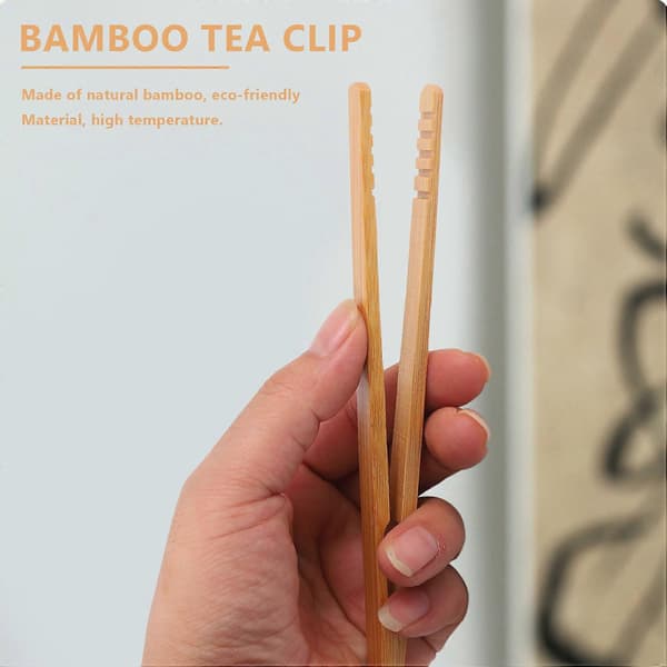 10-pack Bambu Toast Tänger, Bambu Tänger 17,8 cm Brödrost Tänger