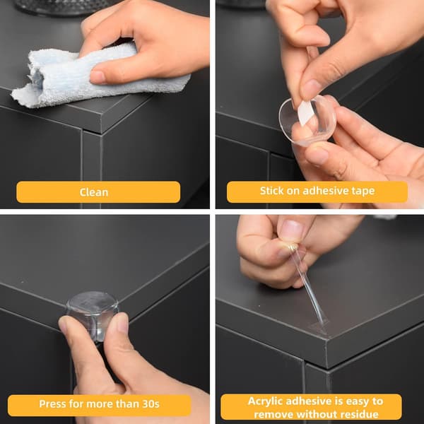Transparenta Hörnskydd för Barn, 20-pack