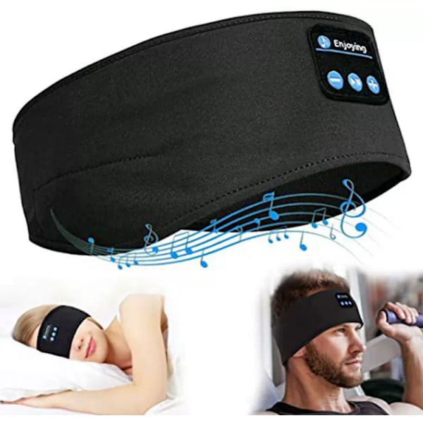 Bluetooth Sleep Headband - Indbyggede HD Stereo Højttalere, Ultra-Bløde Trådløse Hovedtelefoner til Søvn, Perfekt Gave til Ham/Hende