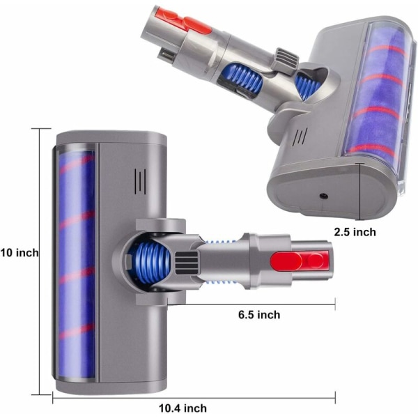 Pehmeä rullapääpuhdistin Lattiaharja Yhteensopiva Dyson V7 V8 V8 V11 -sarjan kanssa