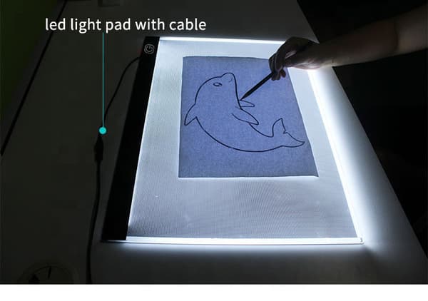 LED lysplade/tegnebræt A3 lysplade med USB