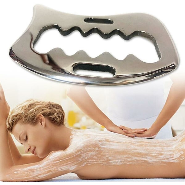 Gua sha verktyg stål manuell skrapande massager hudvävnadsvård terapi för myofascial frisättning mobiliseringsverktyg phy i3q4
